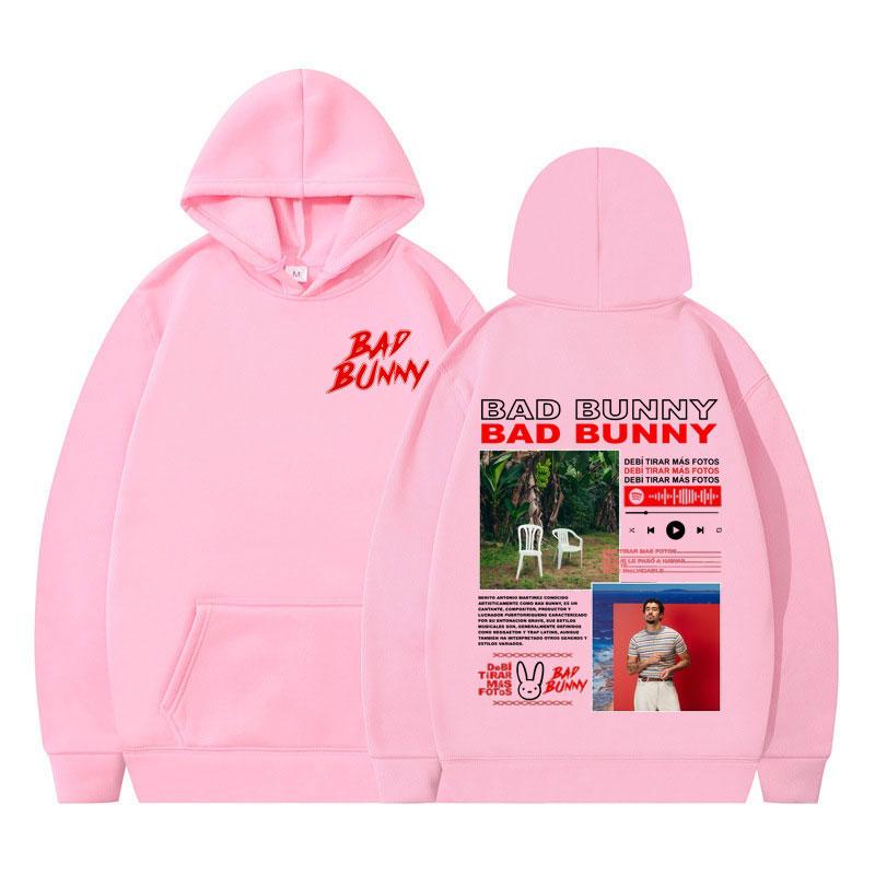 Rapper Bad Bunny DTMF DeBi TiRAR MaS FOToS Hoodie Long-sleeved Fashion Casual Pullover Autumn and Winter Harajuku Sweatshirt Top