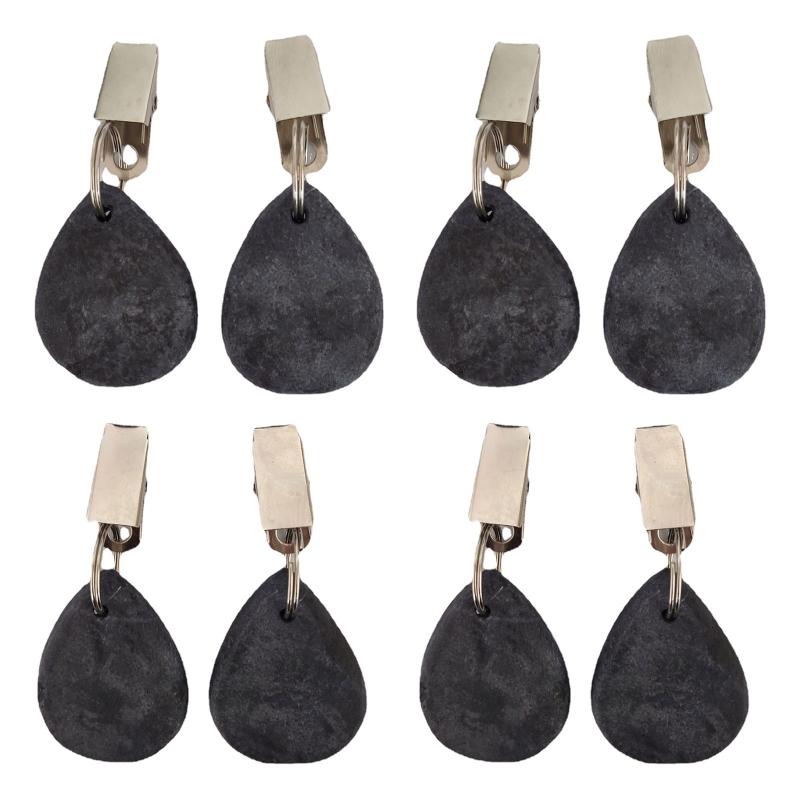 Tablecloth Weights Set of 8 With Metal Clips Table Cloth Pendant Supplies for Home Outdoor Traveling Picnic Accessory