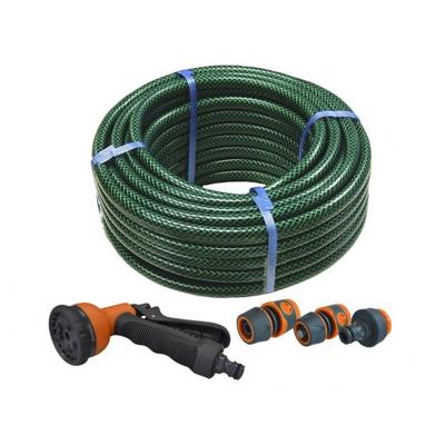 Pvc Garden Hose With Fittings & Spray Gun