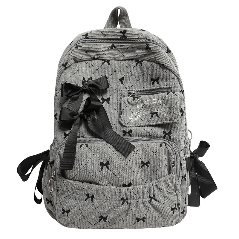 Student Schoolbag Women's Bow Large Capacity Backpack Laptop Backpack