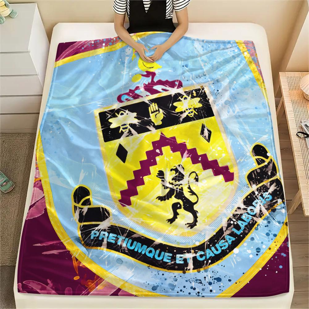 Burnley FC Logo,pattern Flannel Blanket, High Quality Comfortable for All Seasons, Home Decor, Warmth and Comfort, Perfect for Gifts.
