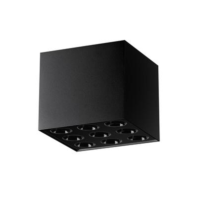 Modern Square Black LED Ceiling Spot 16W OZZY SL.1211 Sollux Lighting