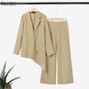 ZANZEA Women Long Sleeve Cardigan Blouse and Pants Casual Two Piece Suit Sets