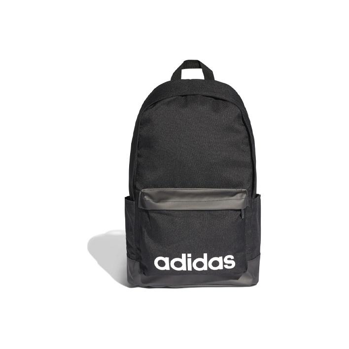 Adidas Neo Lin Clas Bp Xl Logo Print Polyester Backpack Unisex Backpack Black DT8638 Extra Large