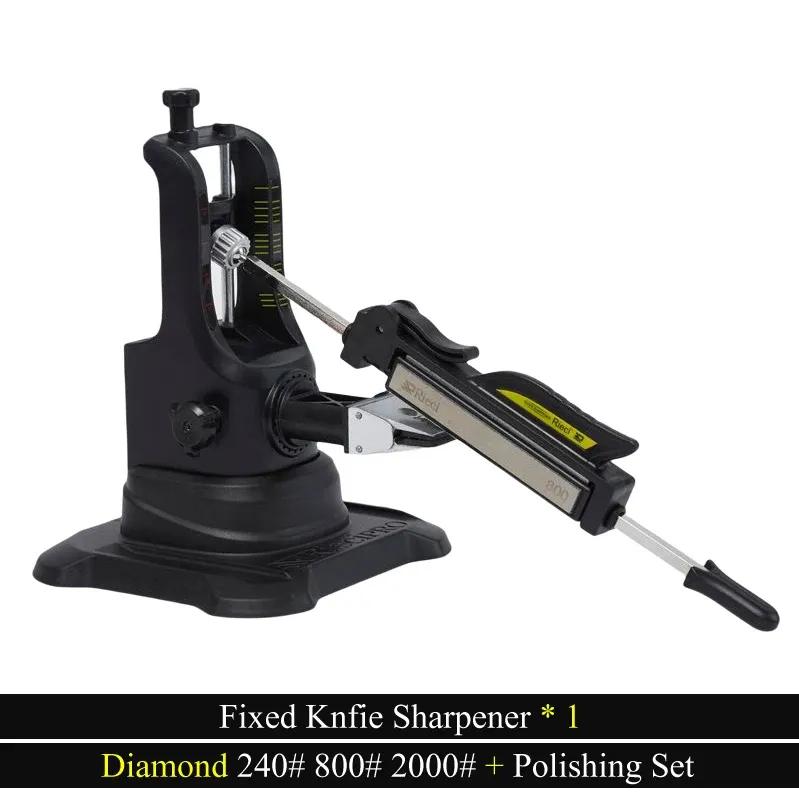 Kitchen Fixed Knife Sharpener Professional Sharpener for Knives Diamond Stone Polishing Precision Adjusted from 15-30 degrees