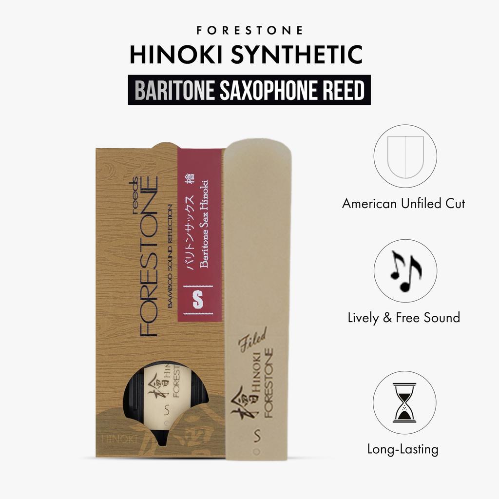 FORESTONE Hinoki Baritone Saxophone Reeds [Hardness: S Soft] FHBS