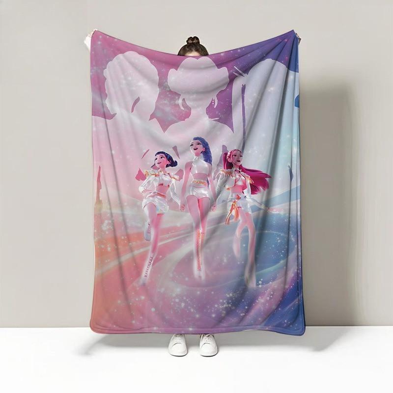 Sajaboys Kpop Printing Blanket for Home Fleece Plush Hunters Flannel Blankets