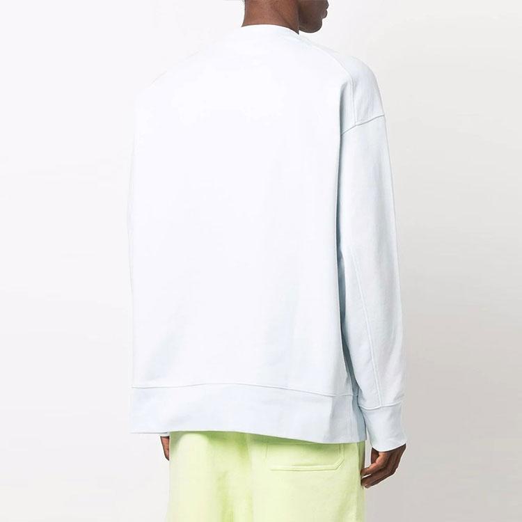 Y-3 FW21 Logo Crewneck Sweatshirt Unisex Sweatshirt White HB3458