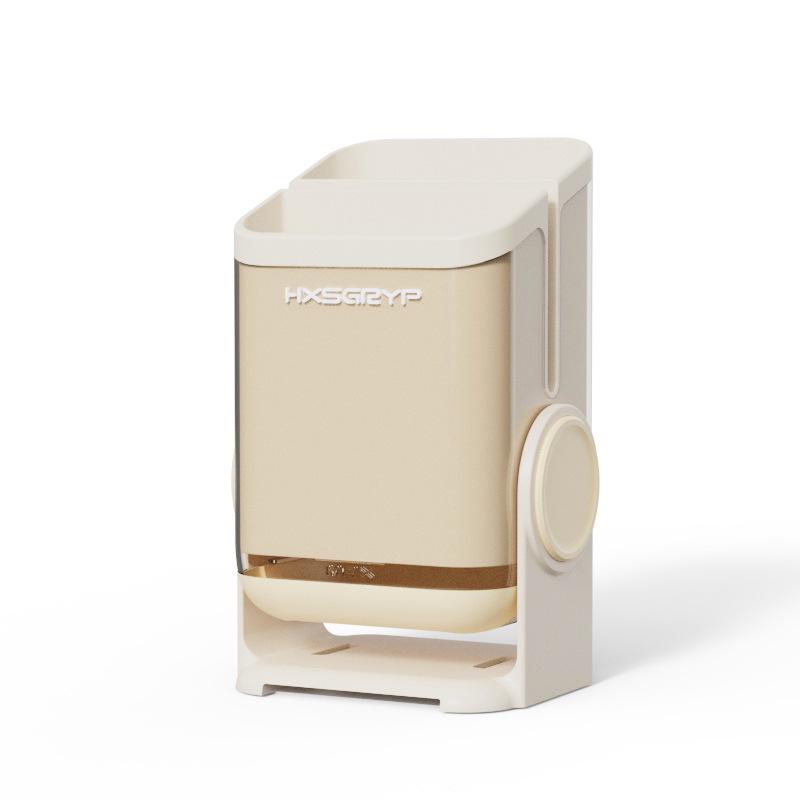 Wall-Mounted Anti-Mildew Chopstick and Utensil Holder With Draining Shelf.