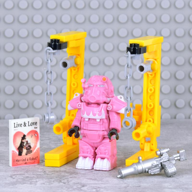 X-01 Askeri Askerler Mini Aksiyon fallouted Şövalyeler Braket Model Figürler Silahlar Robotlar Mecha Yapı Taşları Tuğlalar Oyuncaklar