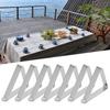 8Pcs Table Cloth Clip  Stainless Steel Wedding Picnic Table Cover Clip Holder Tablecloth Stable Clips For Home Fixed Clip