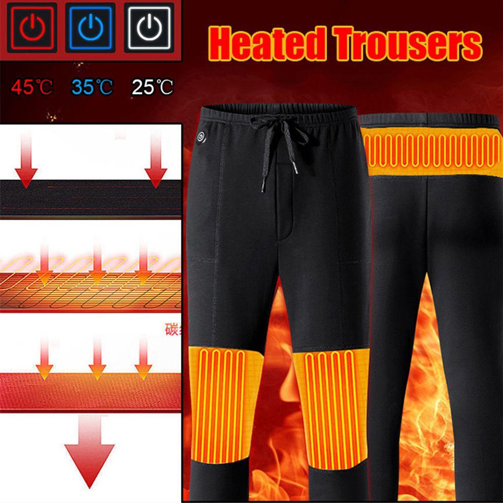 Outdoor Winter Warm Elastic Waist Warmer Cloth Heated Trousers Heating Pants Thermal Leggings