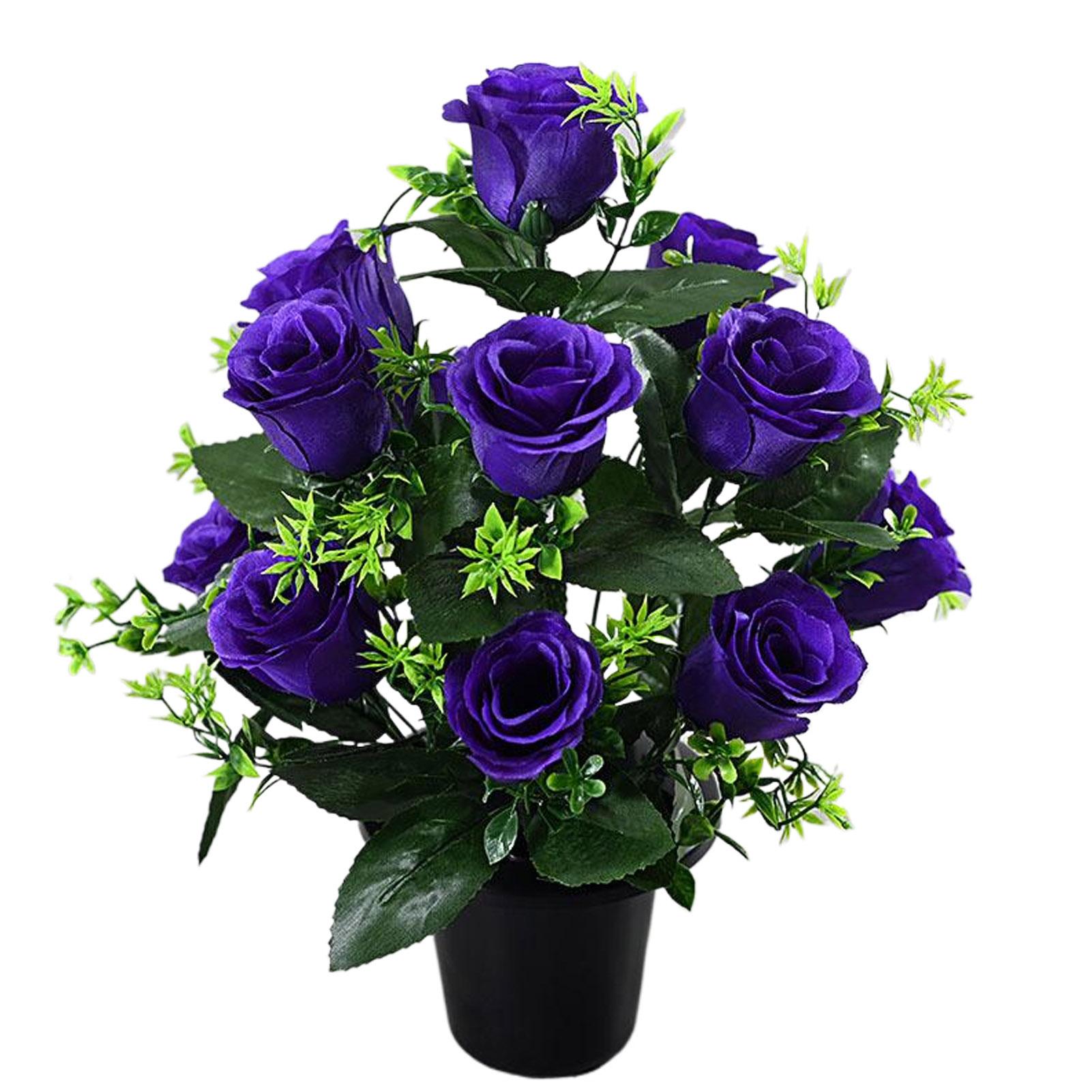 

New Artificial Flowers Silk Roses New Beautiful Branch Vase for Home Wedding Decoration Retro Autumn Fake Plants Christmas Decor фіолетовий