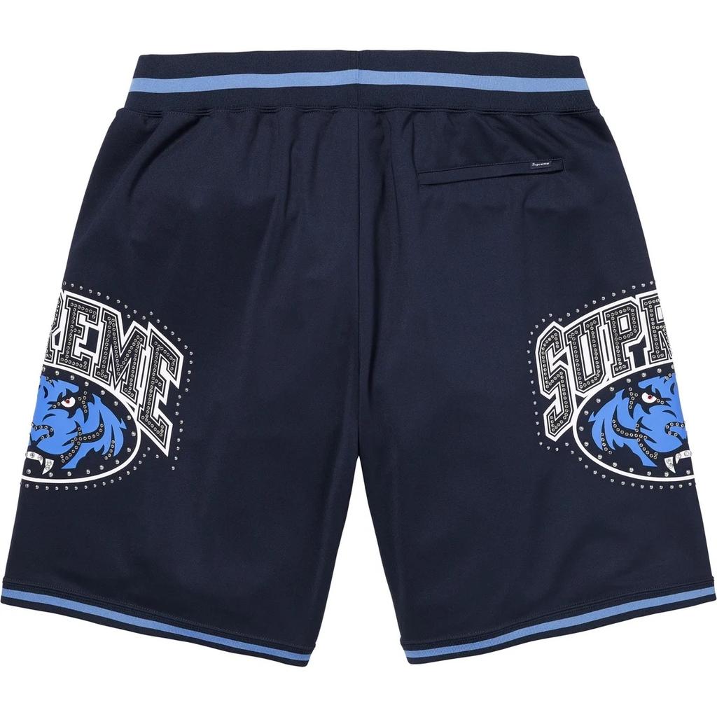 Supreme Tiger logo Studded Basketball Shorts Unisex SUP-SS25-194