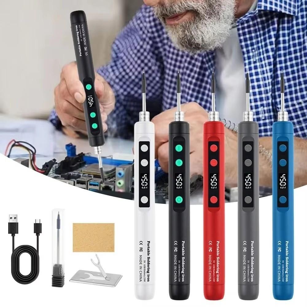5V/15W Electric Iron Solder Adjustable Temperature Welding Tool Kit Pen Welding Repair Tool