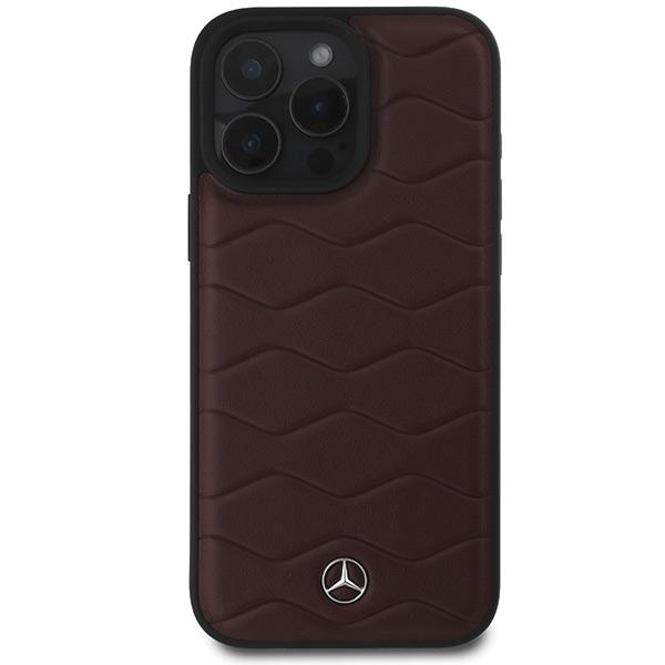 Mercedes Mehcp16X23Rwrsr Iphone16 Pro Max 6.9 Czerwony/Red Hardcase Mb Waves Leather