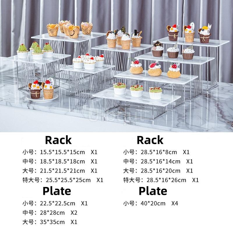 show exhibition Gold Shiny Cake rack sushi Snack Stand ceramic Plate Buffet Banquet Decor Wedding dessert table display holder