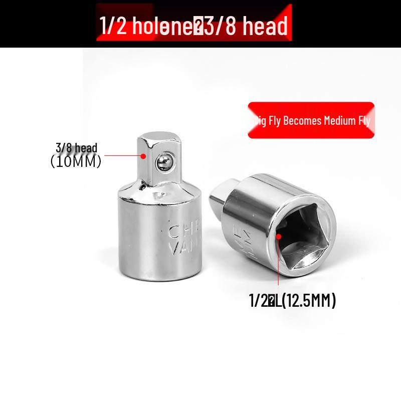 Ratcheting Wrench Socket Adapter Set: 1/4, 3/8, 1/2 inch Interchangeable Converters