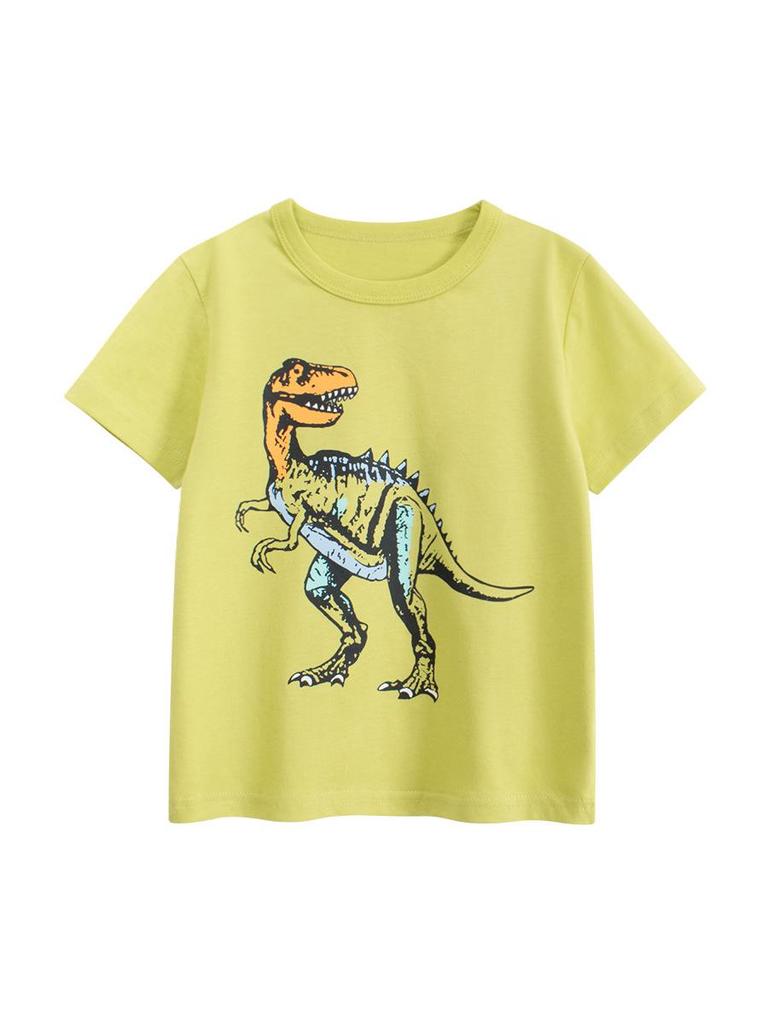 27kids Boys' Cartoon Dinosaur Short-Sleeve T-shirt - Baby Clothes, Summer Collection
