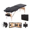 20% Off Portable Black Wooden Folding Massage Bed – Exclusive Cross-Border E-Commerce Promotion