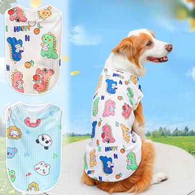 Spring and Summer Cat Clothing Bichon Frise Big Dog Golden Retriever Cat Pet Clothing Dog Clothing Supplies Vests