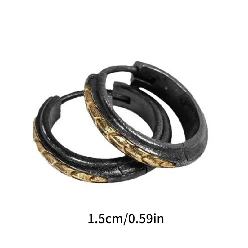 Hip Hop Snake Hoop Earrings for Women Men Unique Punk Ear Buckle Statement Jewelry Piercing Fashionable Ear Accessories