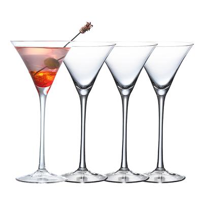 4KS 140ml Sklenice na koktejl ve tvaru trumpety Sada 4 sklenic na Martini