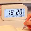 Cartoon Sausage Lip LCD Display Desk Clock with Snooze Function Night Light Battery Operated Digital Alarm Clock Decors