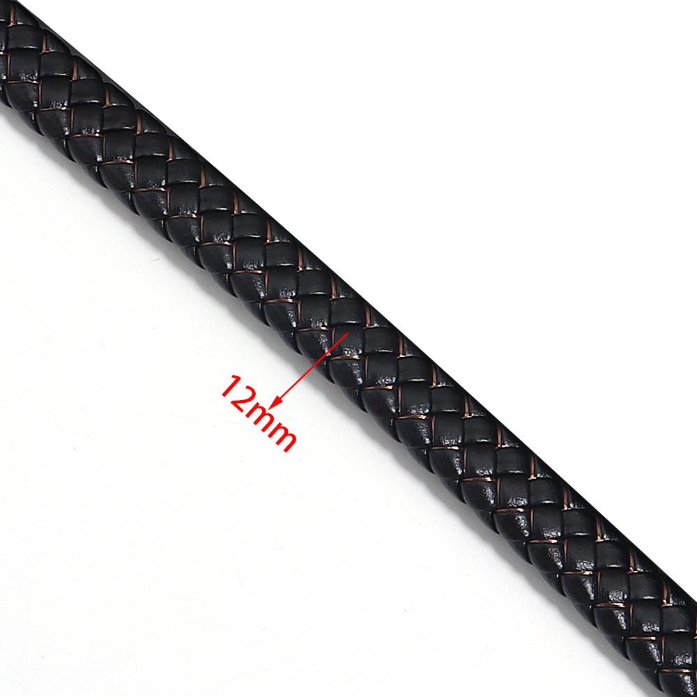 1m/pack PU Leather Braided Cords Colored Thread Flat Leather Rope For DIY Handmade Retro Bracelet Jewelry Making Accessories
