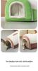 Foldable Dual-Use Cat Bed: Spacious Enclosed Design for All Seasons