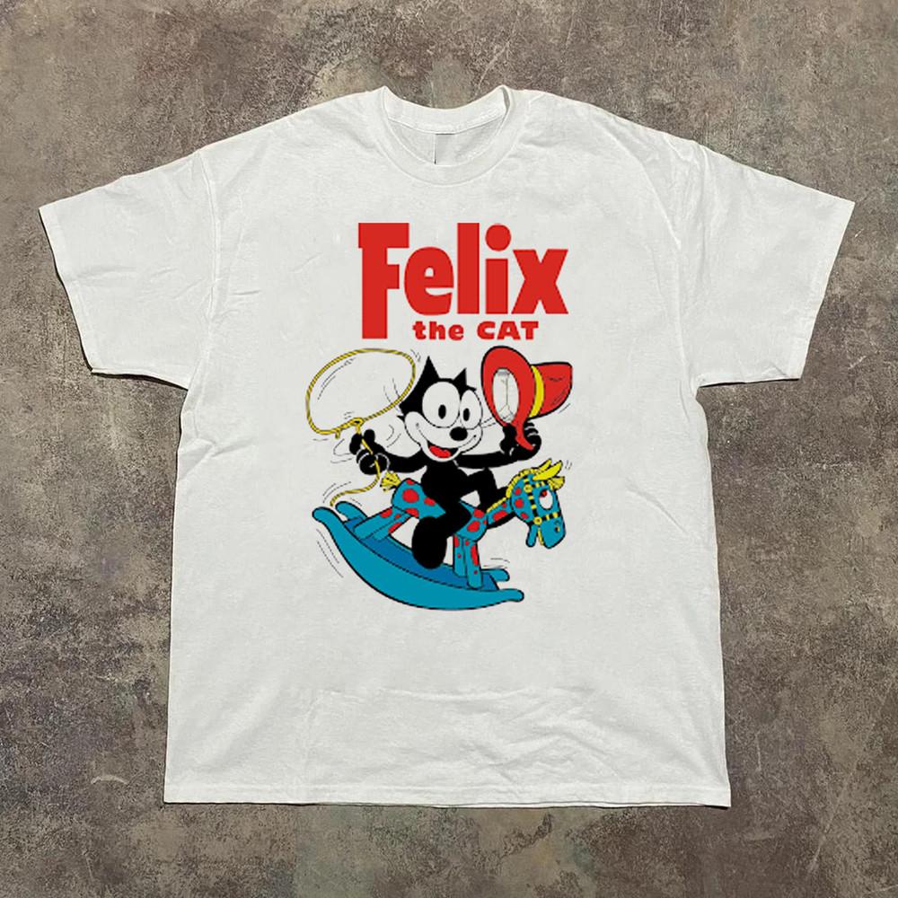

Felix The Cat White Cotton All size S-5XL Gift For Fans T-shirt NEW TA257 Unisex T-Shirt M
