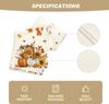 Fall Thanksgiving Turkey Sunflower Linen Table Runner Home Decor Reusable Autumn Kitchen Dining Table Runners Thanksgiving Decor