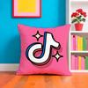 T-tik-t-Tok Fashion Pillow Case Pillow Case Plush Fabric Soft Double Sided Print Home Sofa High Quality Cushion