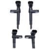Black ABS Wheel Speed Sensor ABS Speed Sensor ABS Sensor Kit Factory Specifications Front And Rear Sensor High Reliability