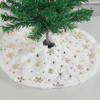 Snow Mini Christmas Tree Skirt Desktop Christmas Tree Base Decoration Cute Star Tree Skirt Ornaments