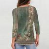 3/4 Sleeve Shirts For Women Cute Print Graphic Tees Blouses Casual Plus Size Basic Tops Pullover