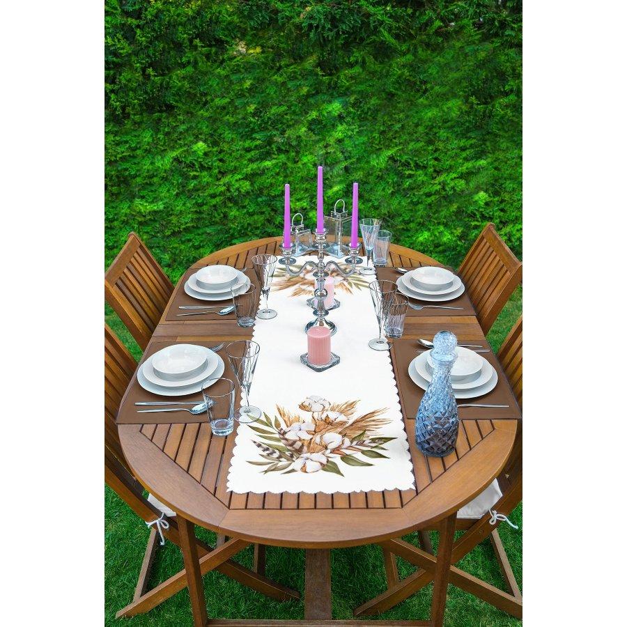 Runner and Placemat Set 5 Pieces / Placemat Table Mat Dining Table Mat Coaster