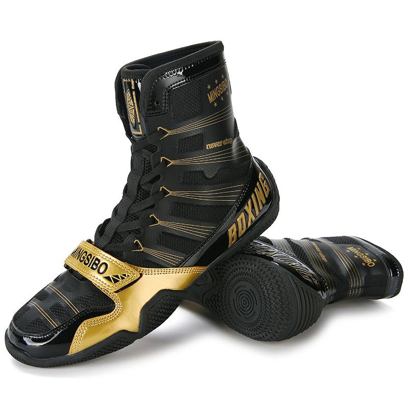 Men`s High-Top Boxing Shoes - Breathable