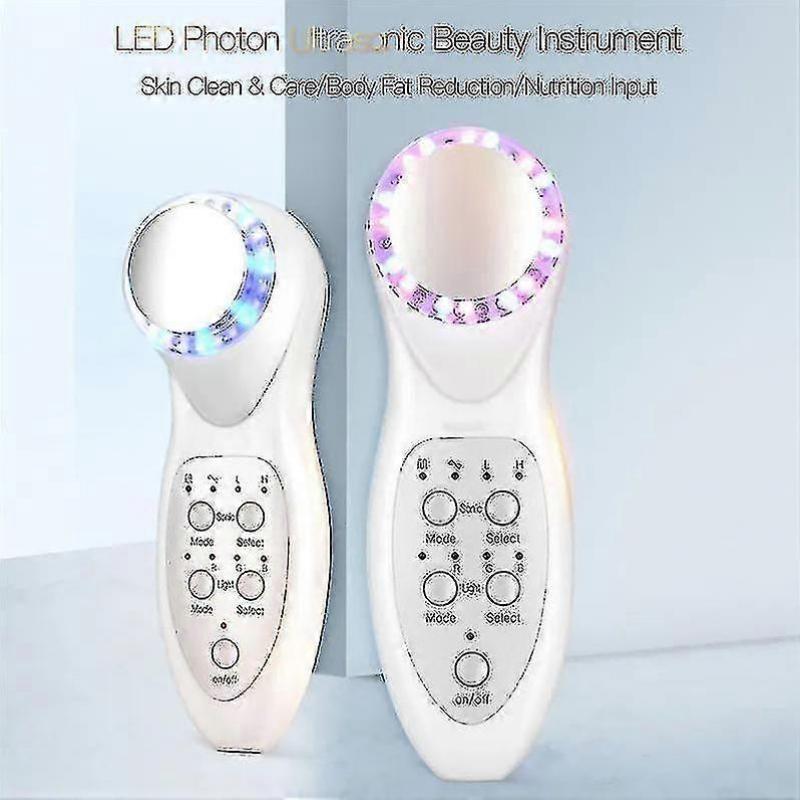 Instrumento Ultrassônico de Rejuvenescimento da Pele com 7 Luzes Coloridas LED - Ri