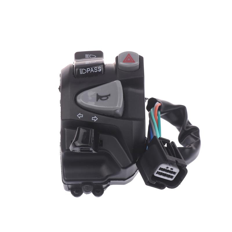 

Motorcycle Handle Switch With Passing Light Hazard Light Plug Horn Warning Light Turn Signal Button For Click150 Left Handle 1