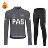 Winter Outdoor Sports Long-sleeved Cycling Clothes Men and Women Quick-drying Fleece Double Arrow Seat Cushion 2026 Winter Fleece Cycling Clothes Set