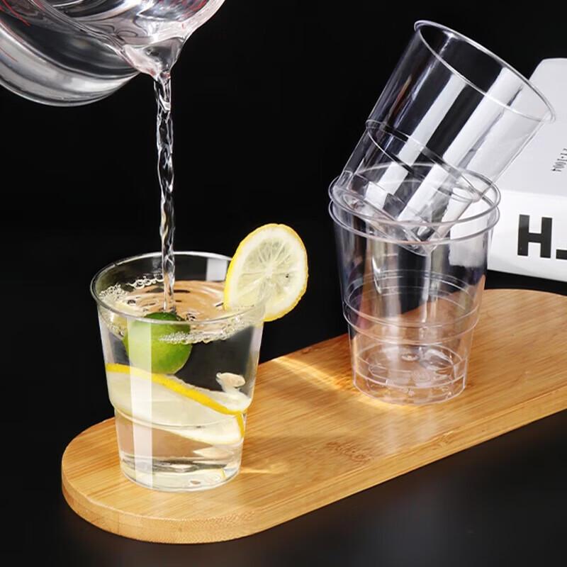 MIAOJIE 230ml Disposable Hard Plastic Cups