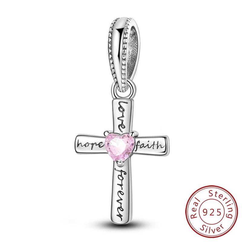 Copper Charms Beads Devil'S Eye Cross Angel Charms Fit Original Charms Bracelets Pendants Fine Diy Jewelry Making For Women