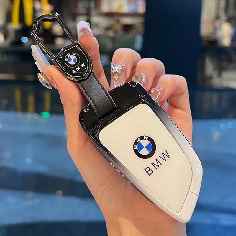 BMW X3 Key Cover Old Style Male Female Blade Shape Shell for 5 Series 3 Series X1 X2 1 Series Car Key Holder Bag