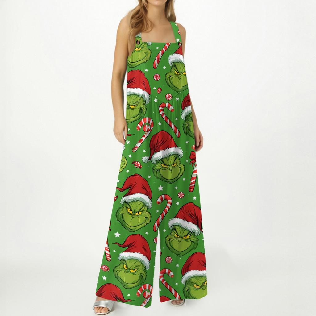Women's Casual Loose Fit Printed Jumpsuit for Everyday Wear
