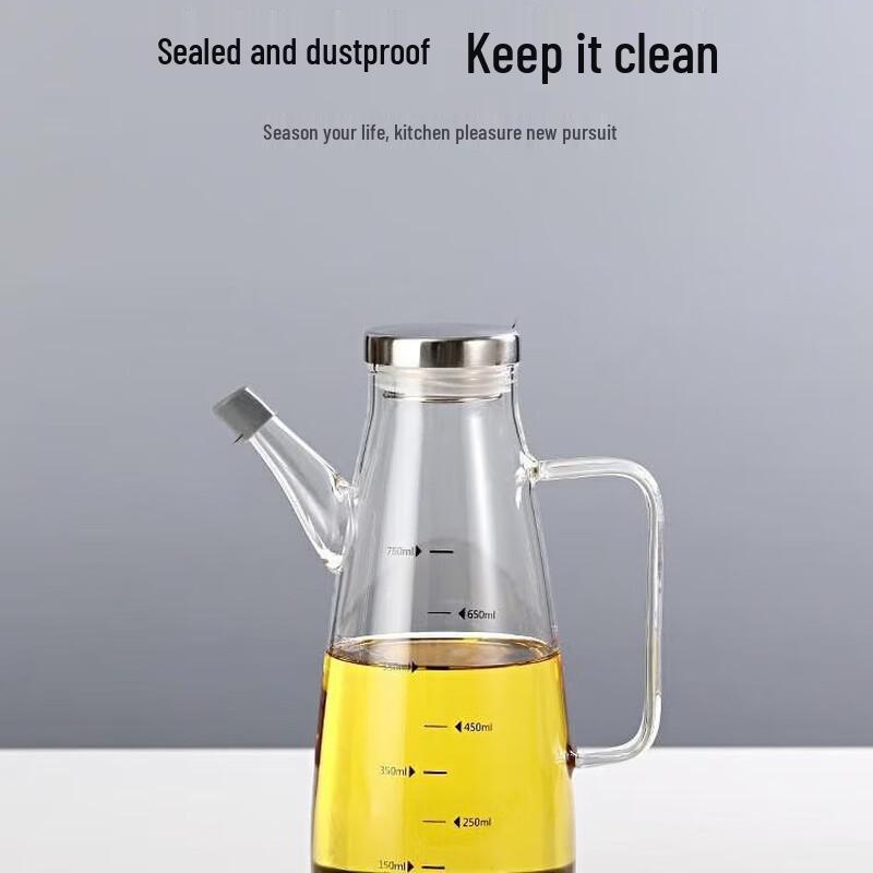 Ruhan 800ml Glass Oil and Vinegar Dispenser (Set of 2)