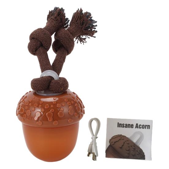 

Автоматический мяч-игрушка для собак со светодиодной подсветкой и звуком лая, перезаряжаемый, для упражнений, интерактивный, активируемый движением, игрушка для щенков малых и средних пород коричневый