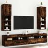 VidaXL Meubles TV avec Lumières LED 2 pcs, Armoires de Télévision Murales, Meubles Télé avec Rangement Salon Salle de 837024