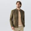 European American Retro Leather Jacket - Vintage Tie-Dye Washed Matte Coat