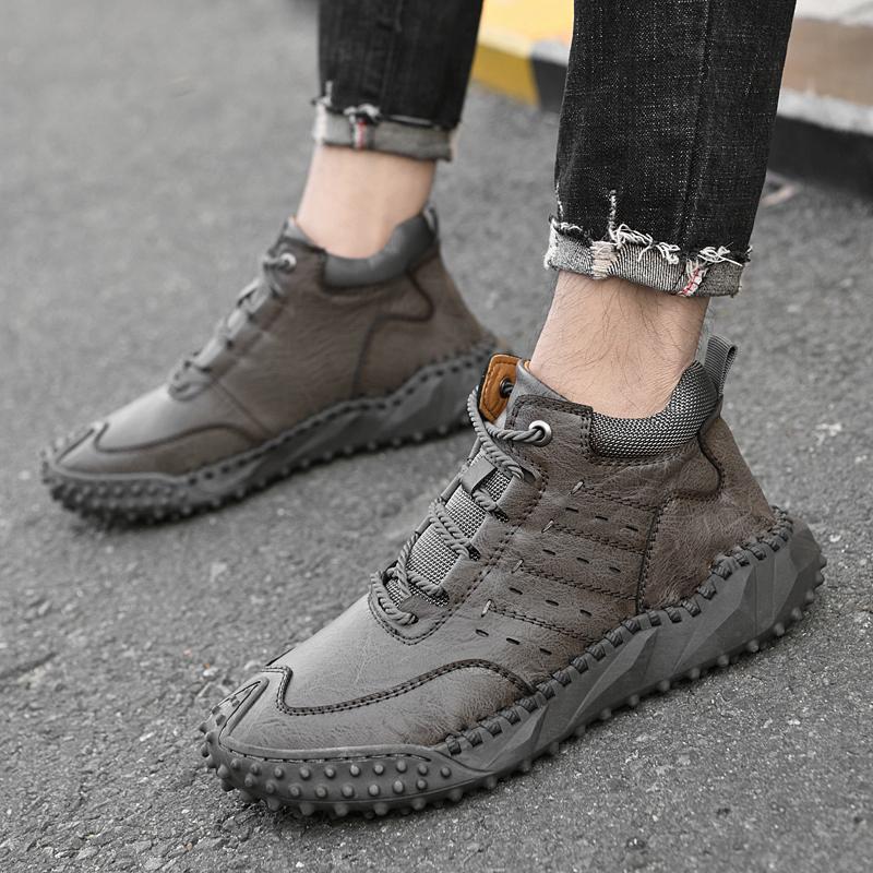 Новые нескользящие повседневные кроссовки с высоким верхом для мужчин — фото 6